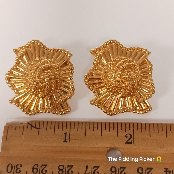 Vintage Avon pierced earrings love knot - Picture 6 of 7